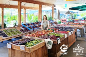 Swan Lake Market & Garden supports local, B.C. growers and producers – check them out on Facebook and Instagram starting Sept. 5 for a special BuyBC Giveaway! 