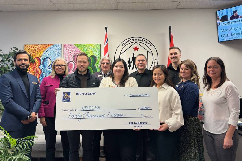 Substantial bank donation helps Vernon immigration group